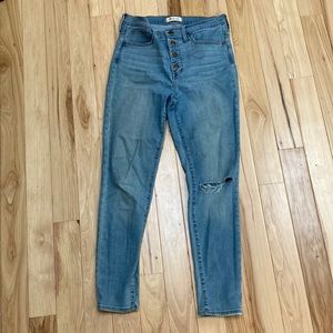 Madewell 11” roadtripper size 29 skinny jean